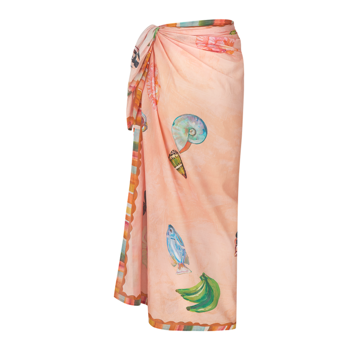 Annie Everingham Sarong -  Pastel Sea