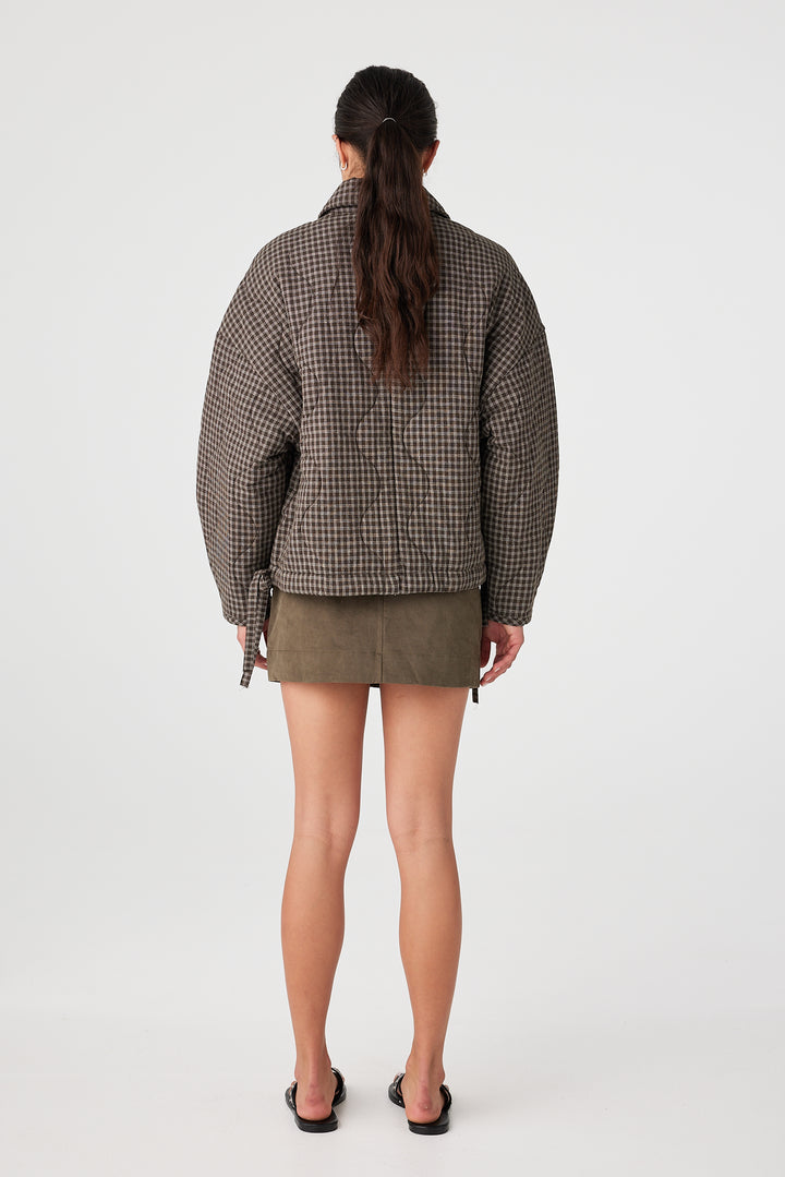 Matteo Jacket - Espresso Check