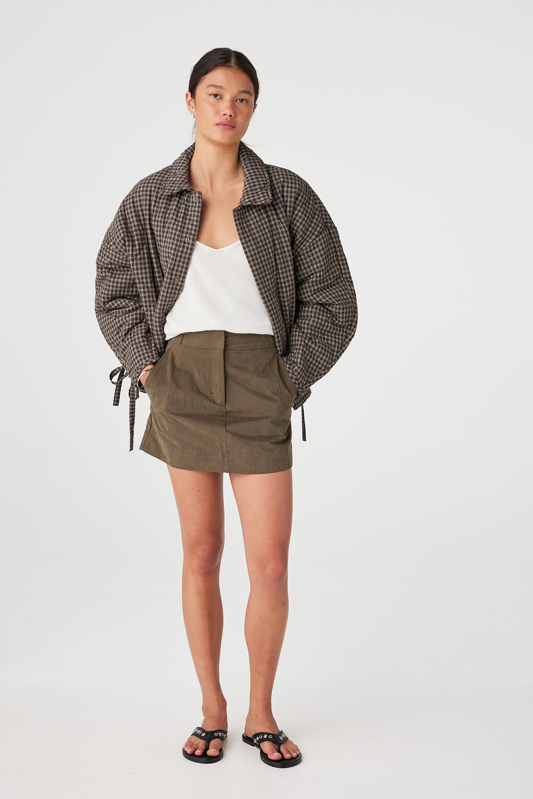 Matteo Jacket - Espresso Check