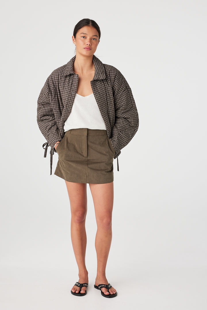 Matteo Jacket - Espresso Check