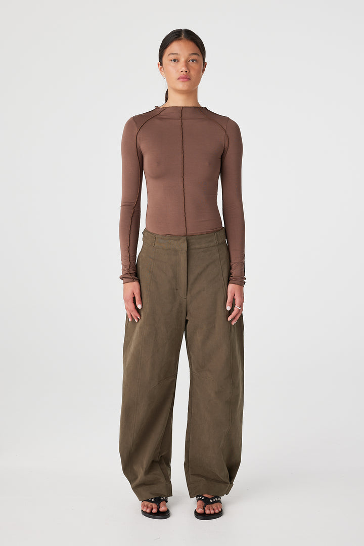 Rowlan LS Top - Espresso