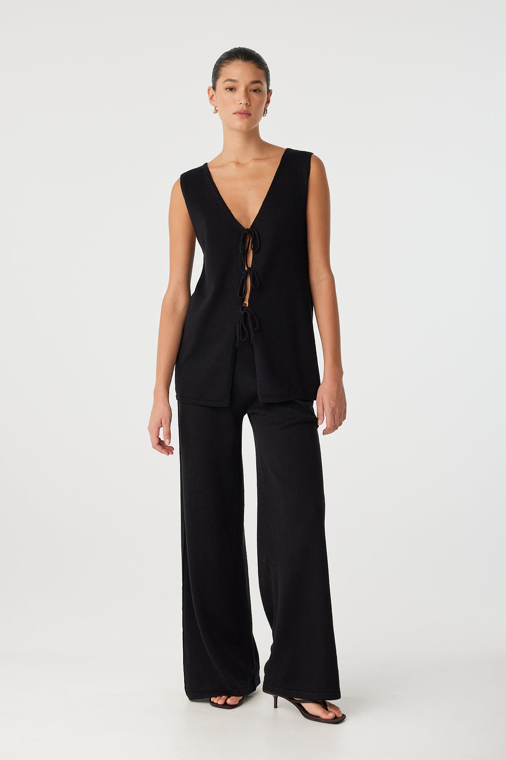 Poppy Longline Top - Black