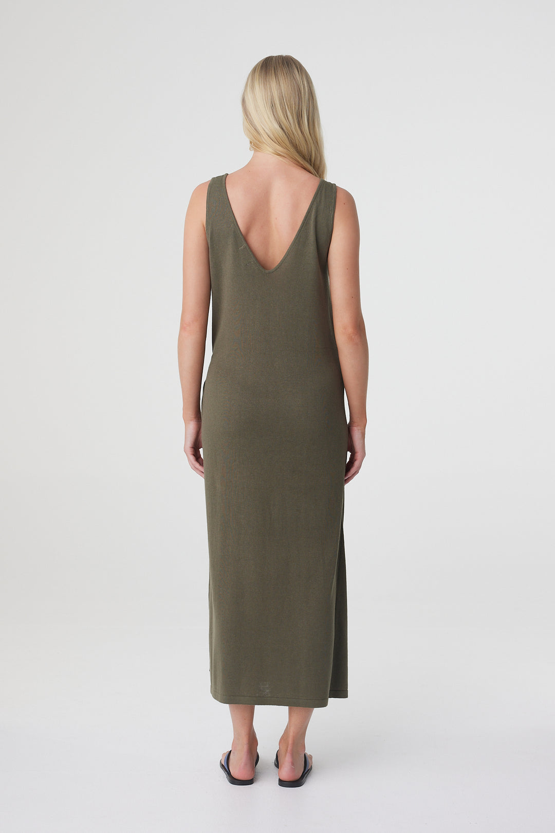 Sarina Wrap Maxi Dress - Smokey Olive