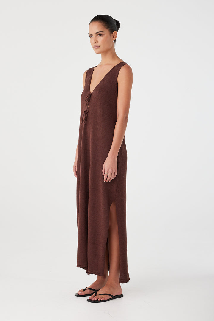 Poppy Maxi Dress - Chocolate