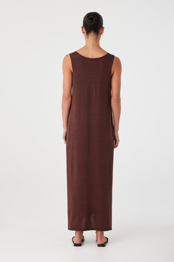 Poppy Maxi Dress - Chocolate