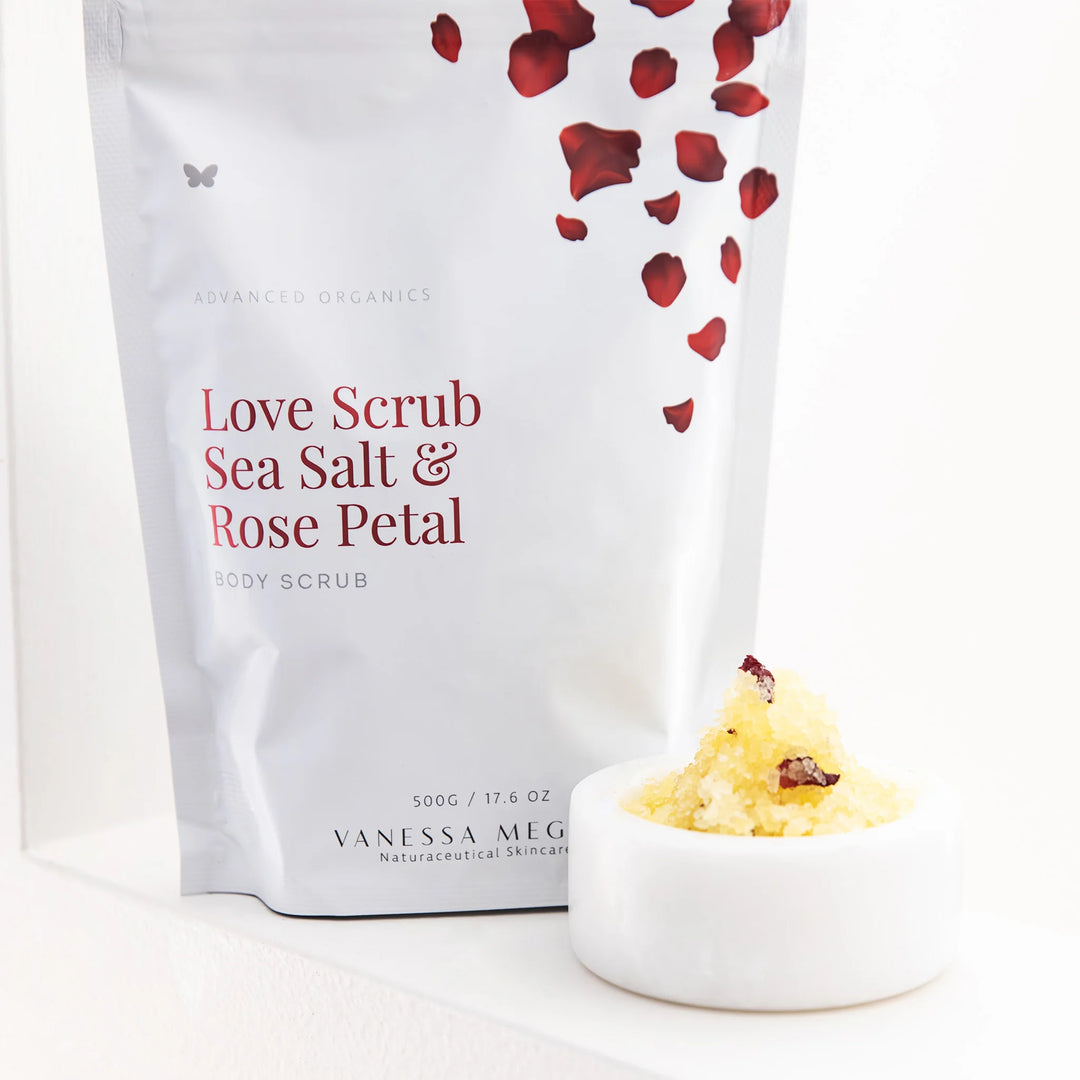 Love Scrub - Sea Salt & Rose Petal Body Scrub 500g