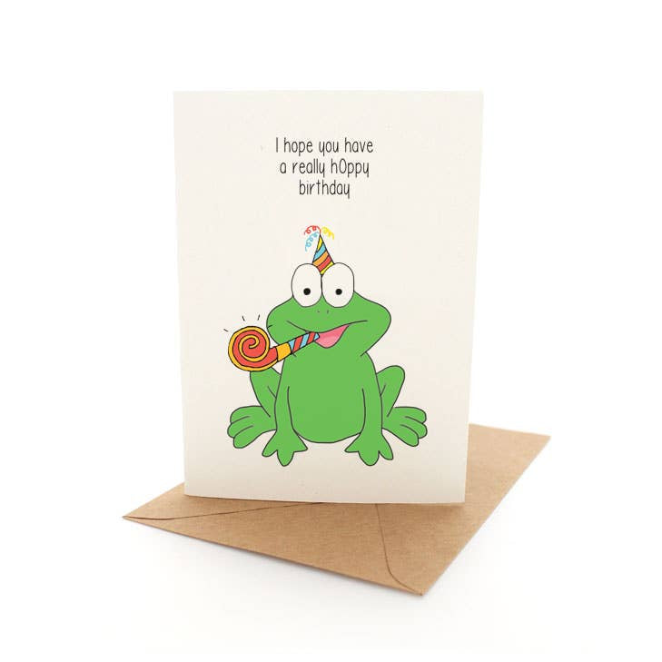 Punny Frog Birthday Card