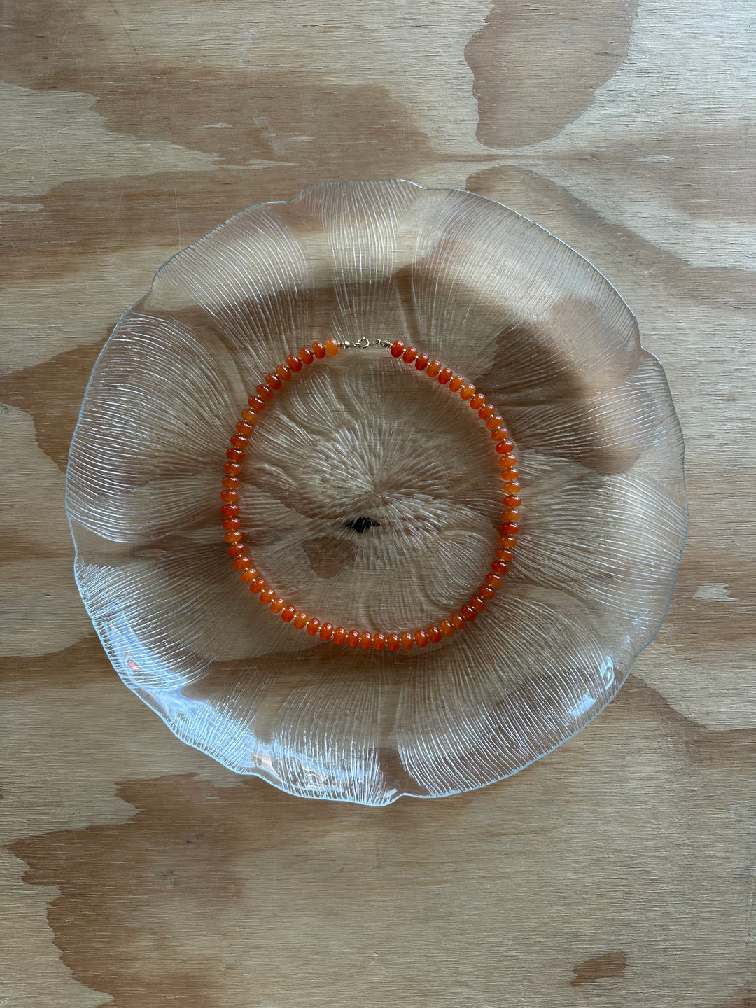 Las Rais - Beaded Necklace - Orange