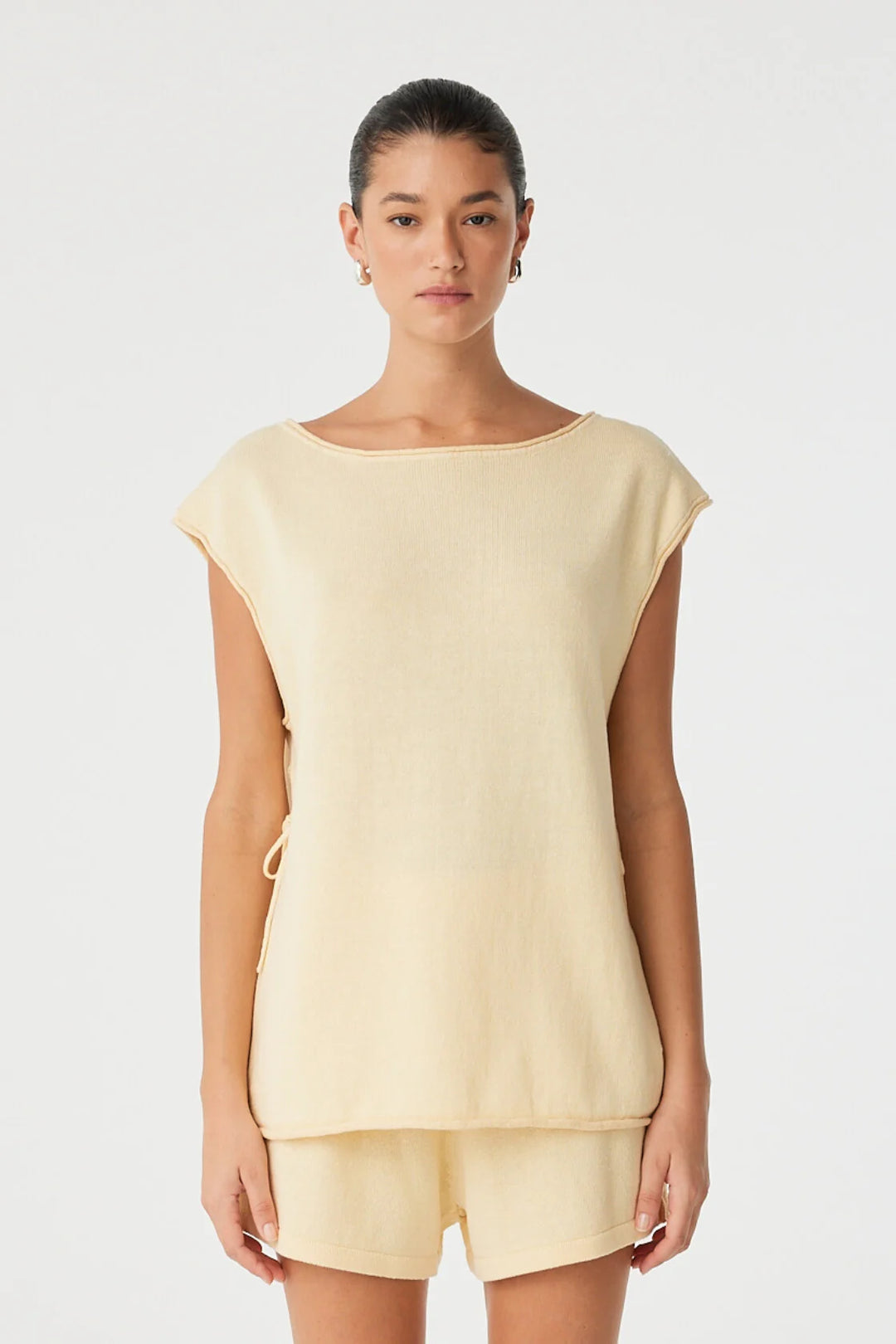 Poppy Tie Side Top - Butter