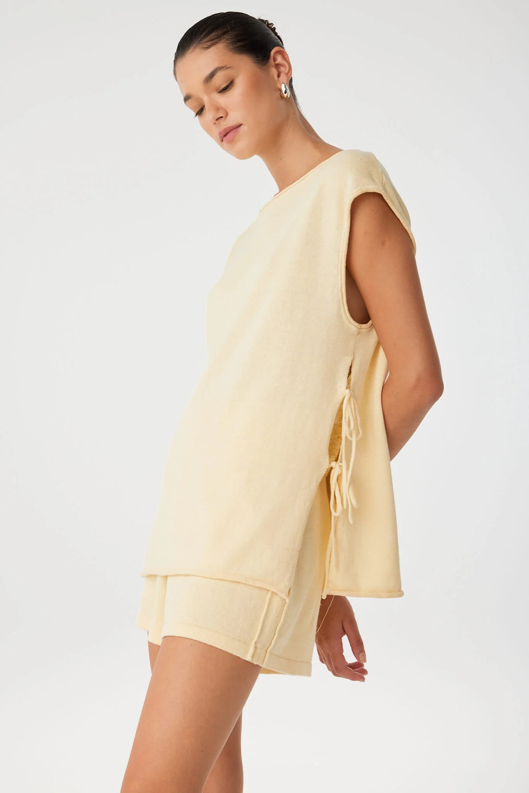 Poppy Tie Side Top - Butter