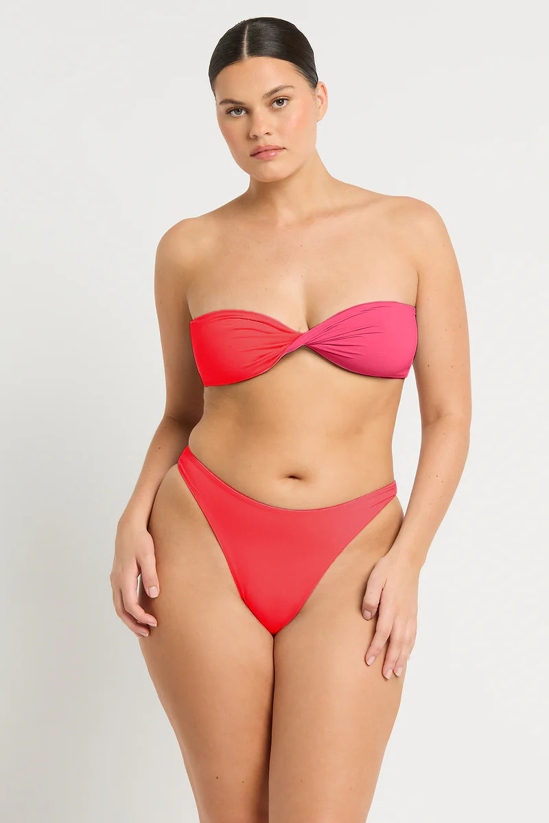 Christy Brief - Cherry/Hibiscus