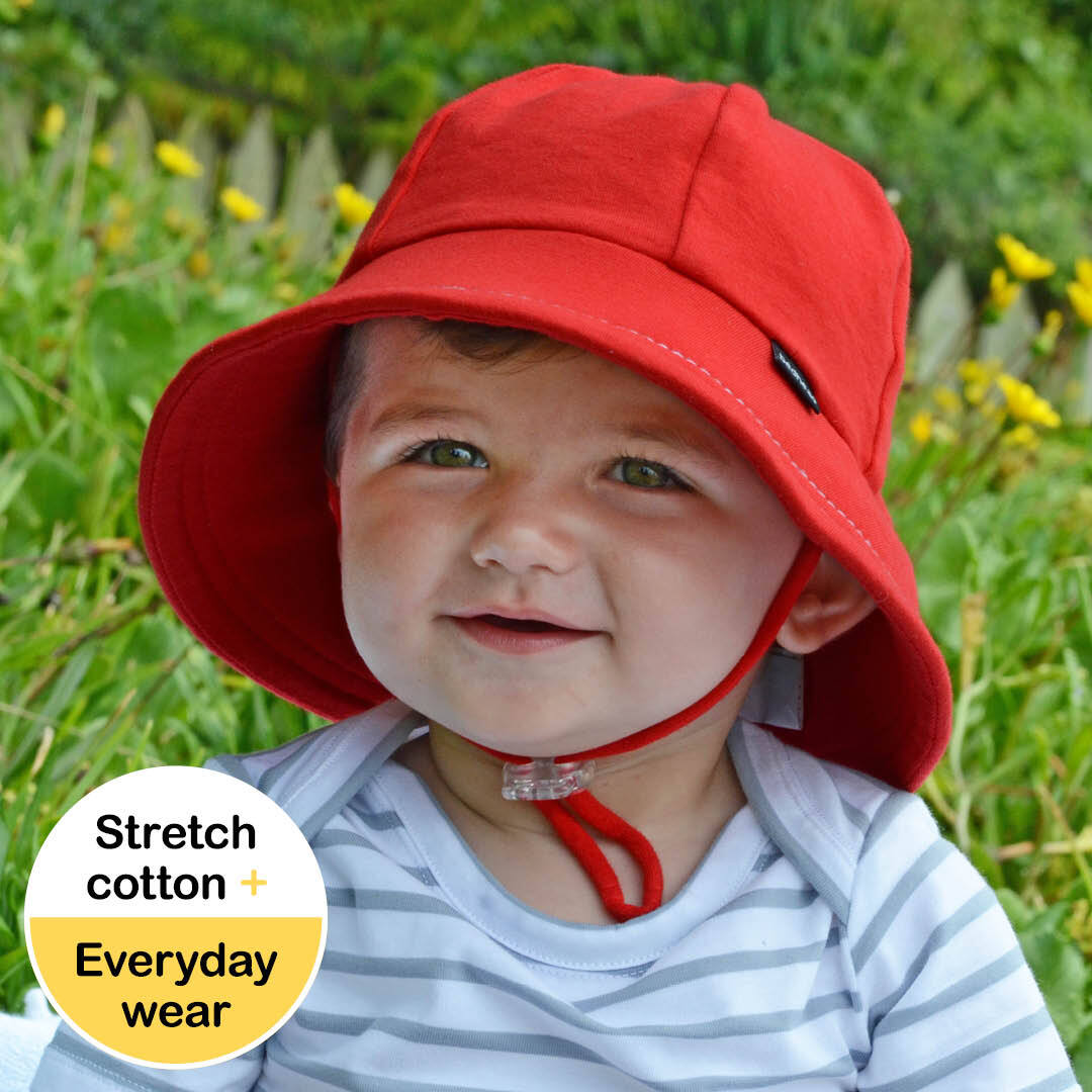 Toddler Bucket Sun Hat - Red