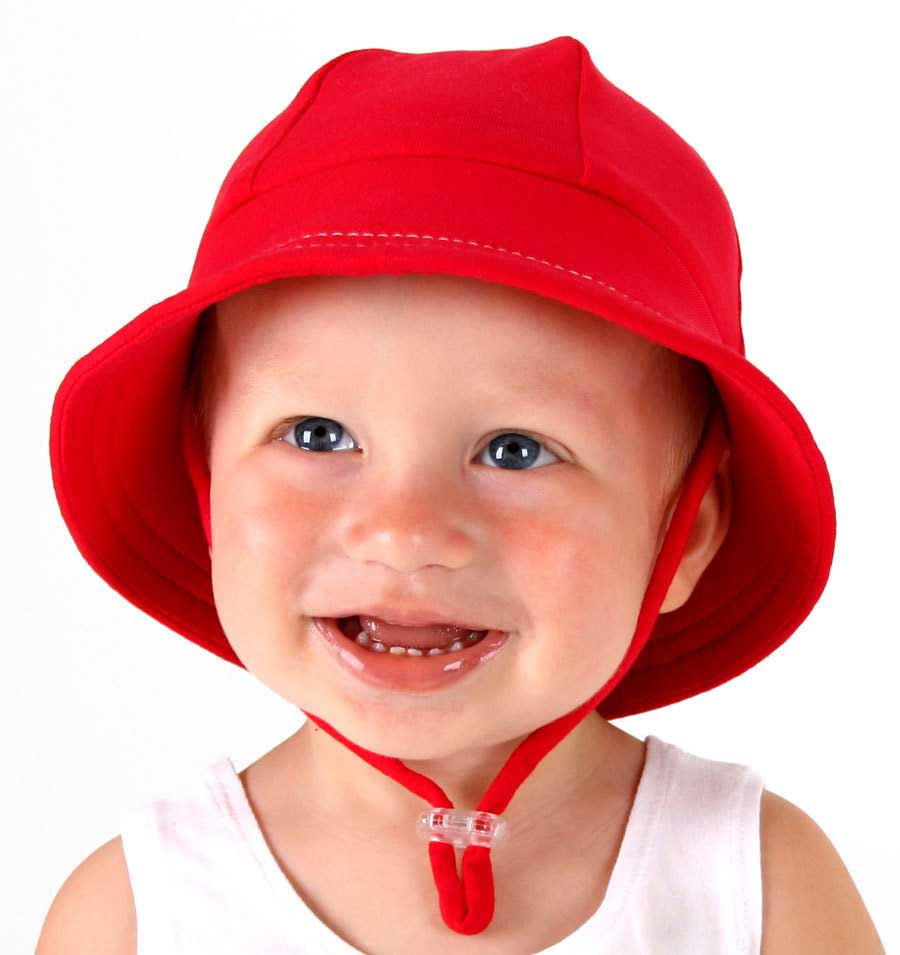 Toddler Bucket Sun Hat - Red