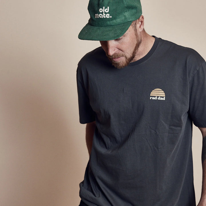 Rad Dad Organic Cotton Tee - Washed Black