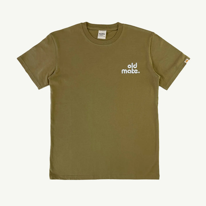 Old Mate Organic Cotton Adult Tee - Olive