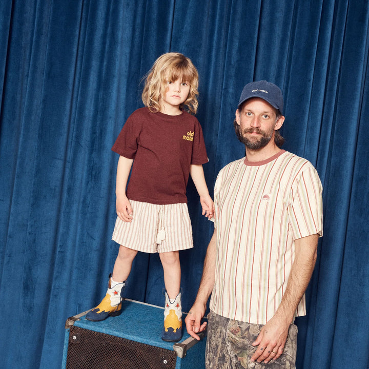 Old Mate Kids Hemp Tee - Raisin