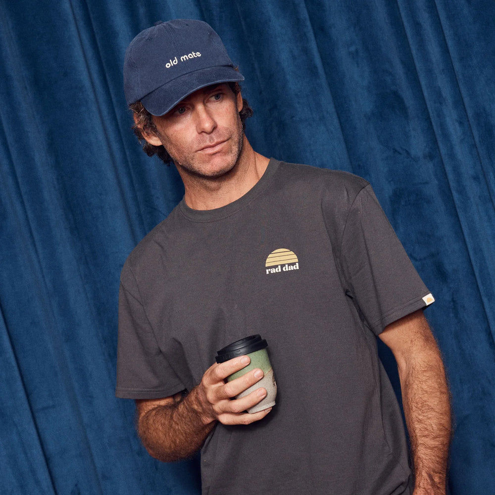 Old Mate Washed Baseball Cap - Navy