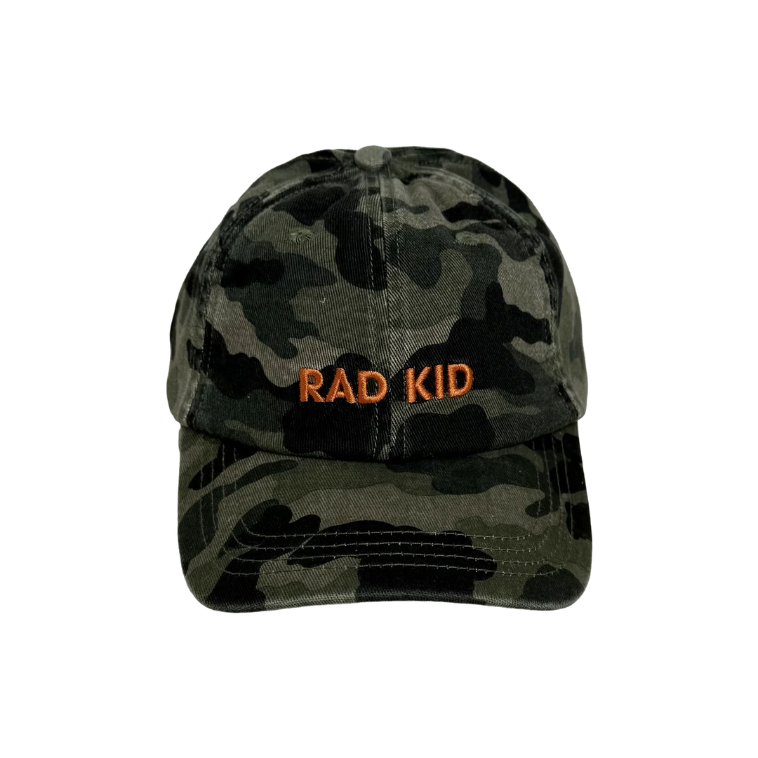 Rad Kid Unstructured Baseball Cap - Camo
