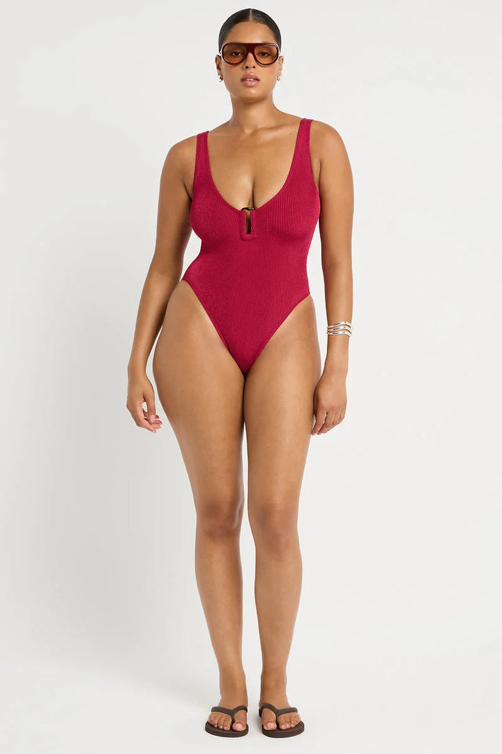 Ring Mara One Piece - Wine Shimmer Cord