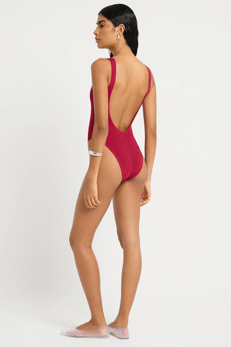 Ring Mara One Piece - Wine Shimmer Cord