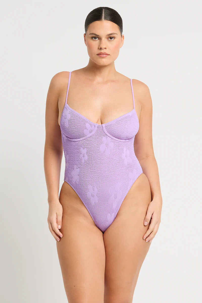 Gracie One Piece - Lavender Floral