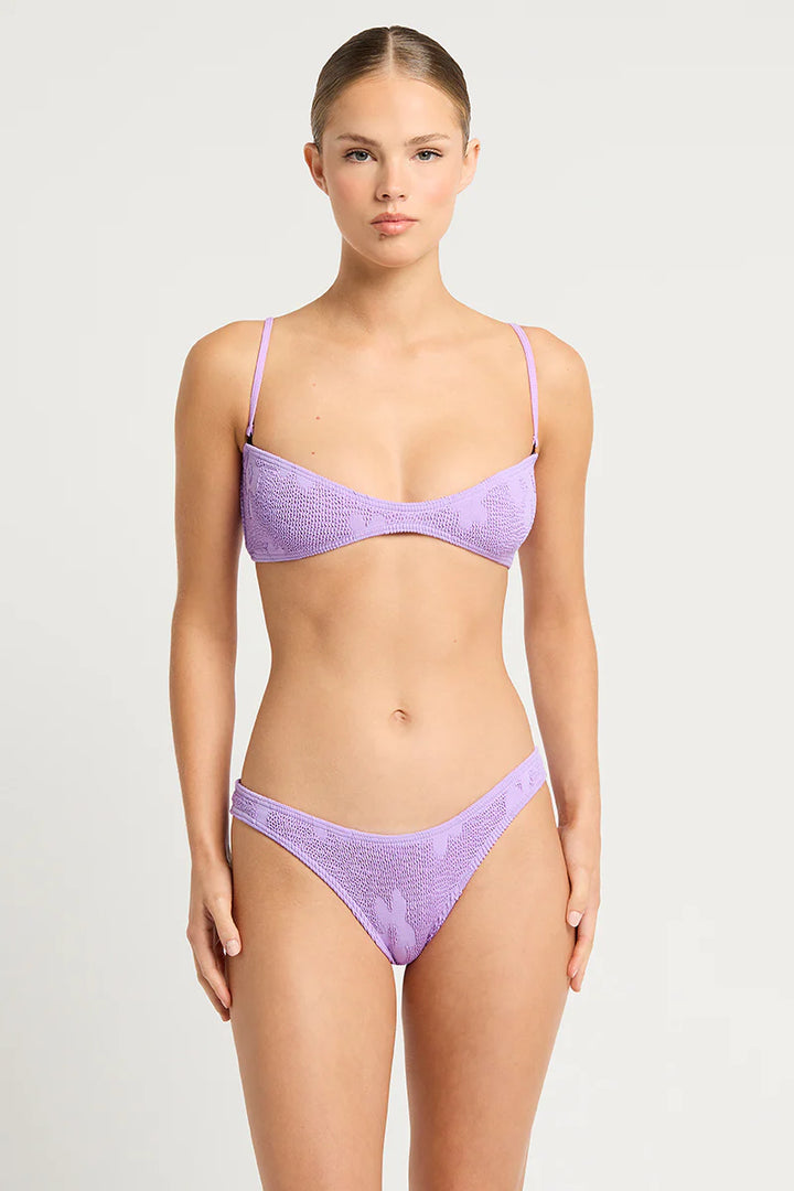 Layla Crop - Lavender Floral