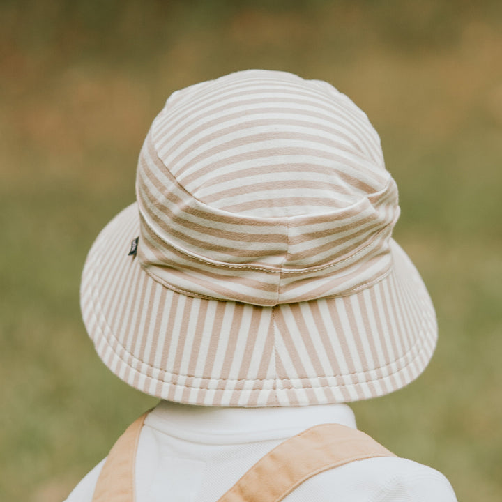 Kids Classic Bucket Sun Hat - Natural Stripe