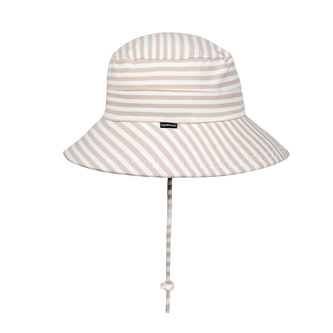 Kids Classic Bucket Sun Hat - Natural Stripe