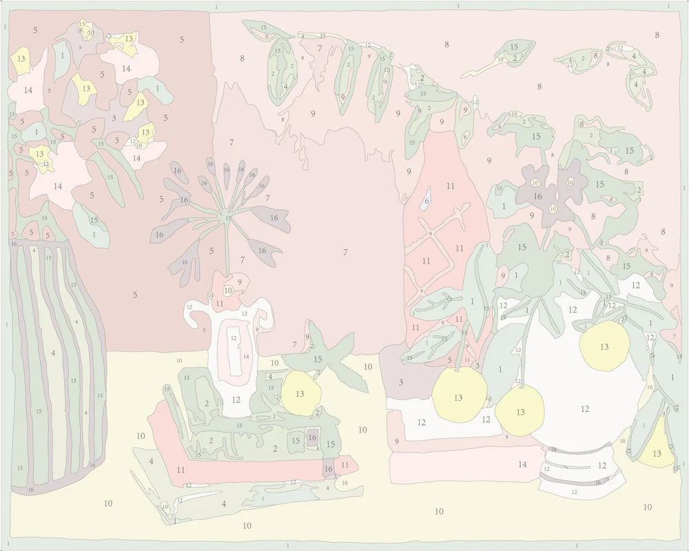 Buy Another Bunch Of Flowers Framed Paint By Numbers Kit