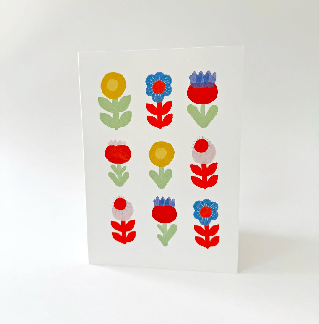 9 Flowers - Blue