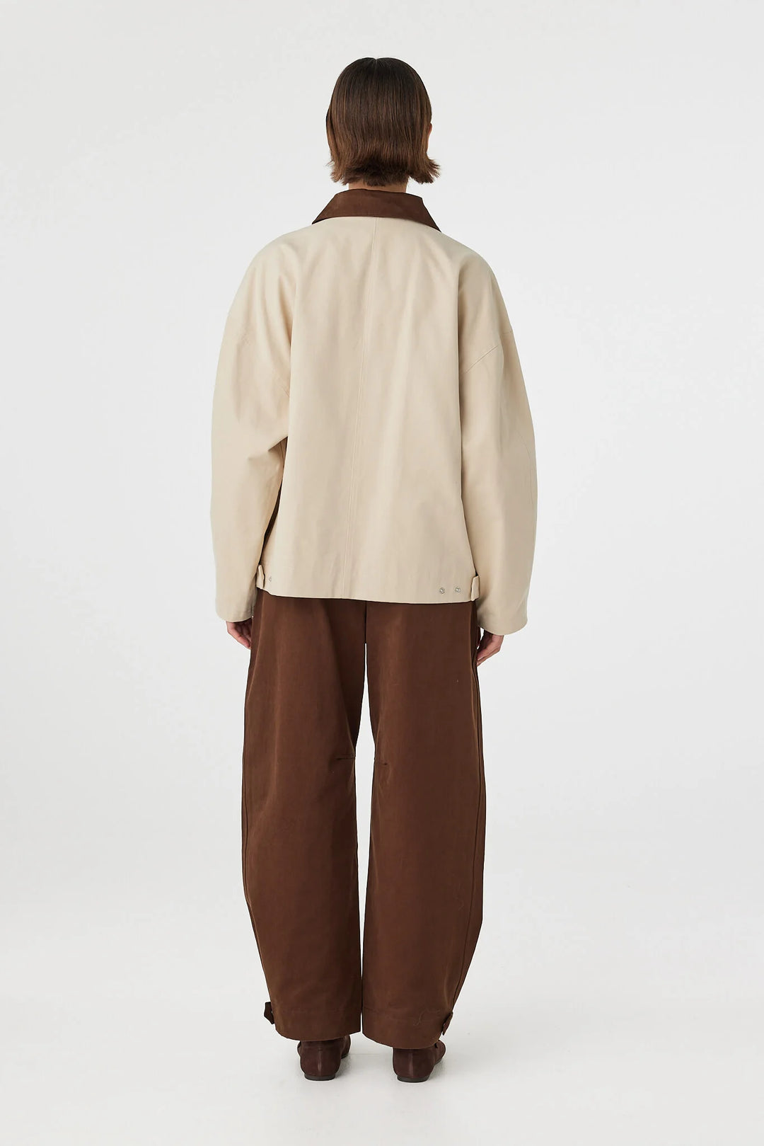 Rory Jacket - Beige and Espresso