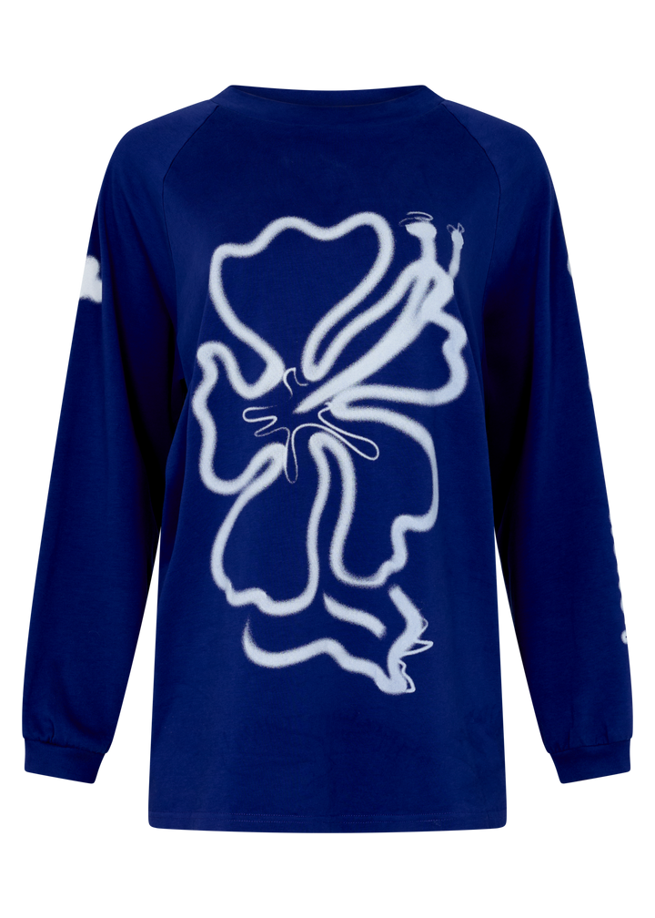 Cloud Hibiscus Haven LS Tee