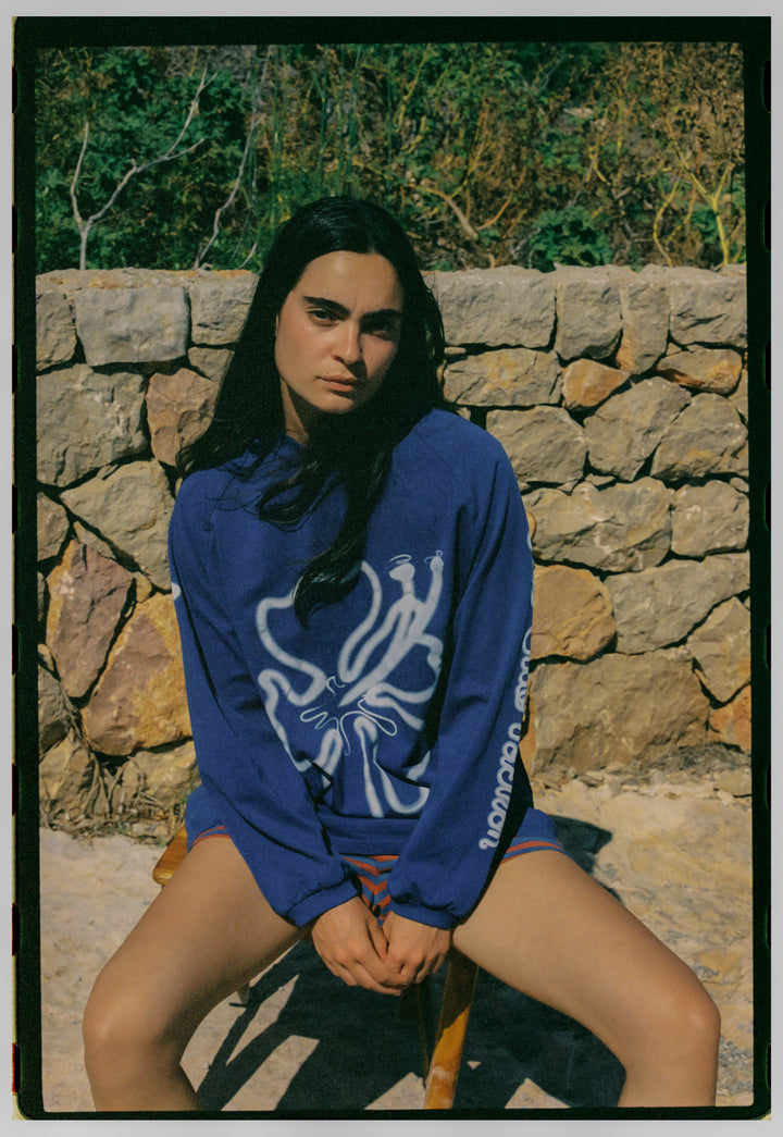 Cloud Hibiscus Haven LS Tee