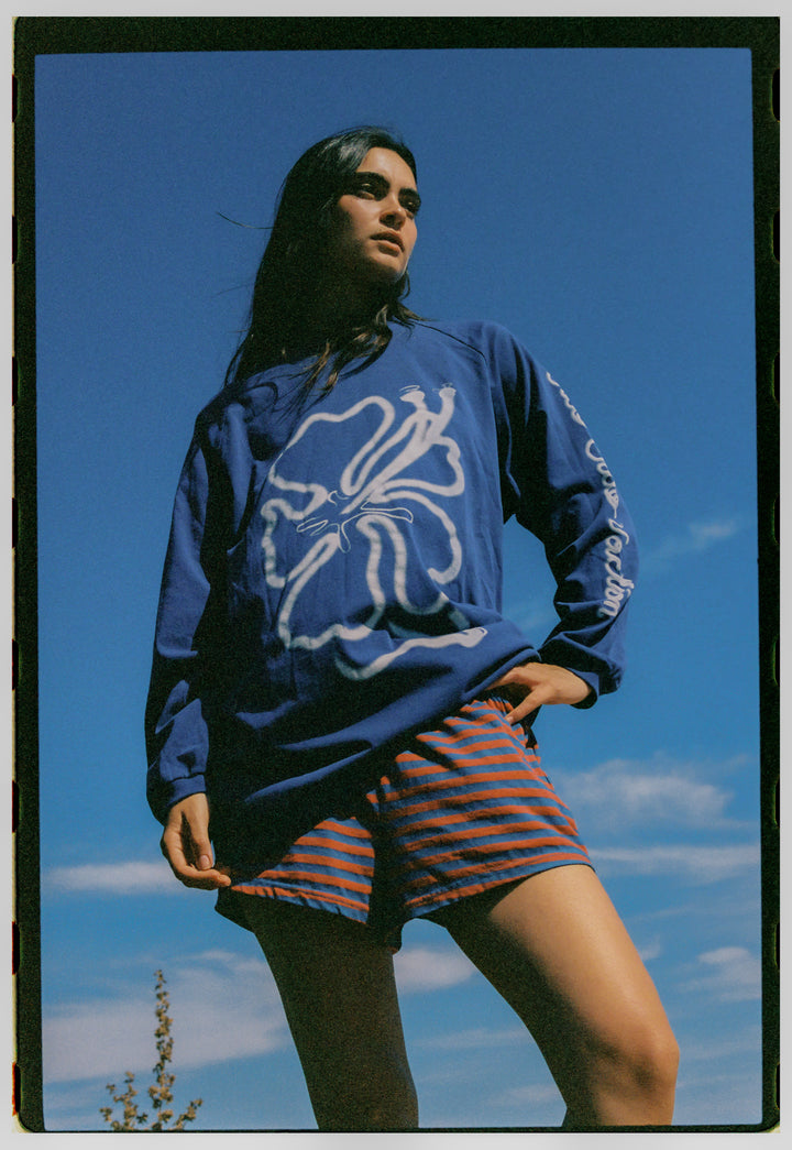 Cloud Hibiscus Haven LS Tee