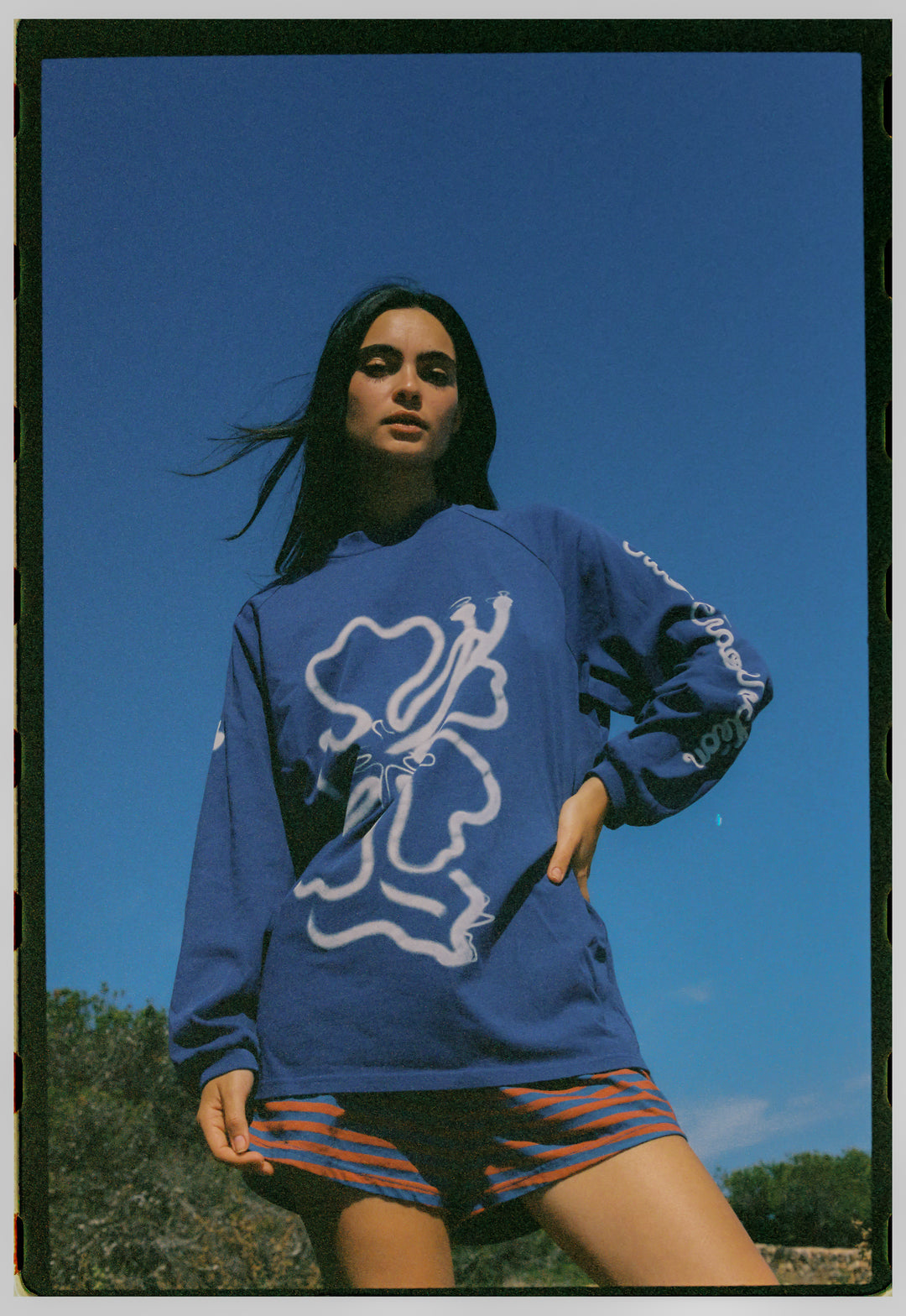 Cloud Hibiscus Haven LS Tee