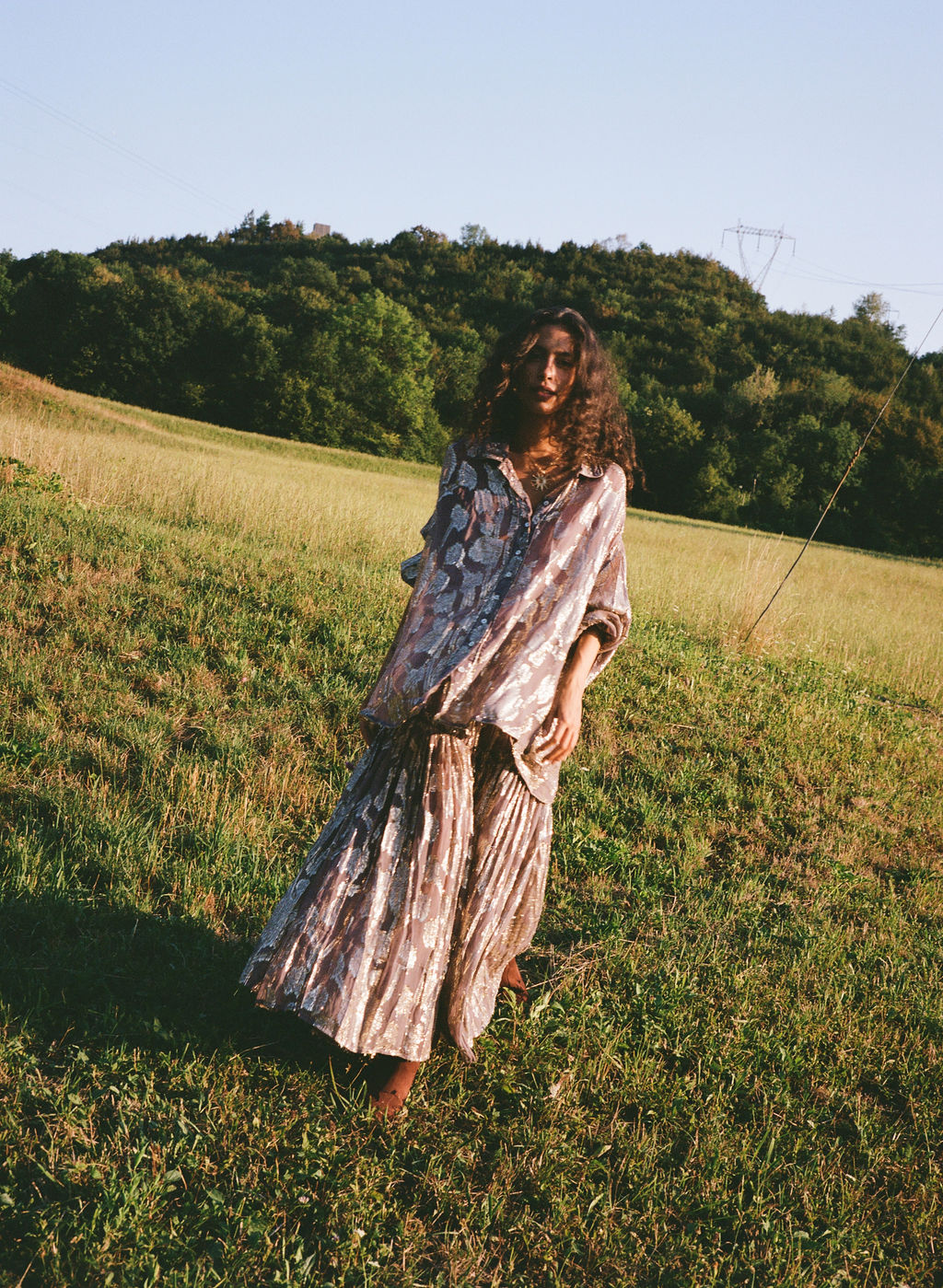 Collector Asa Shirred Maxi Skirt