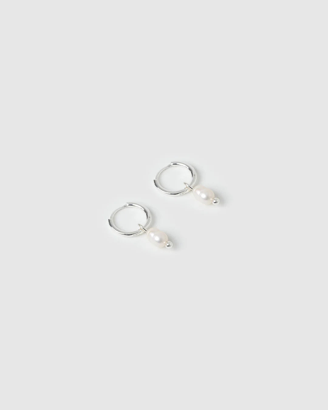 Cordelia Pearl Earrings - Silver