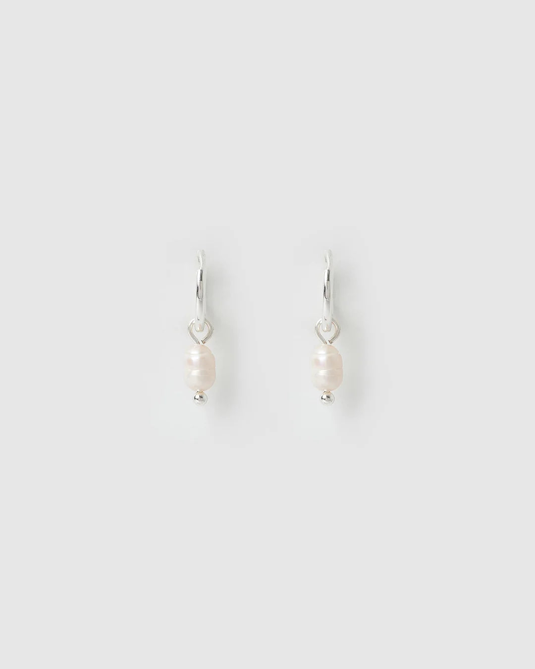Cordelia Pearl Earrings - Silver