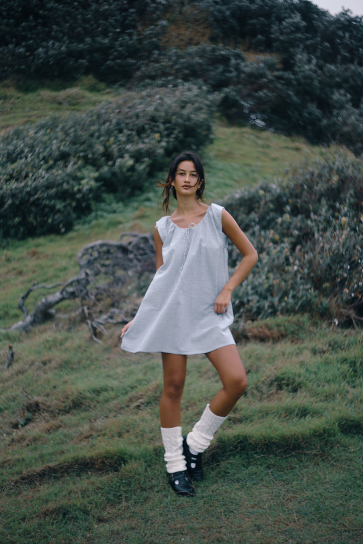 Luna Shift Dress - Spirulina Stripe