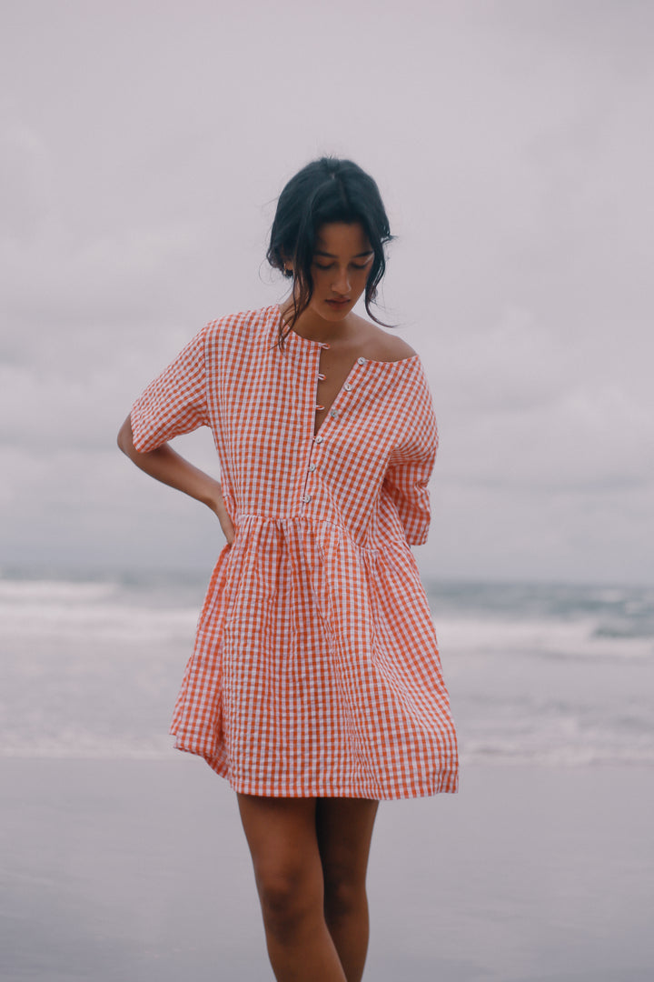Darcey Dress - Starburst Gingham