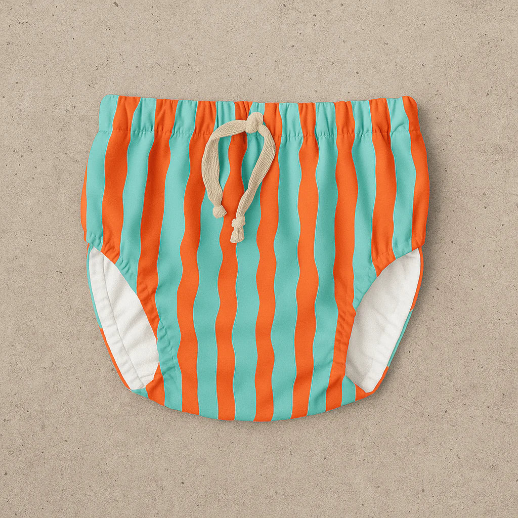 Reusable Swim Nappy - Sea Kelp Aqua