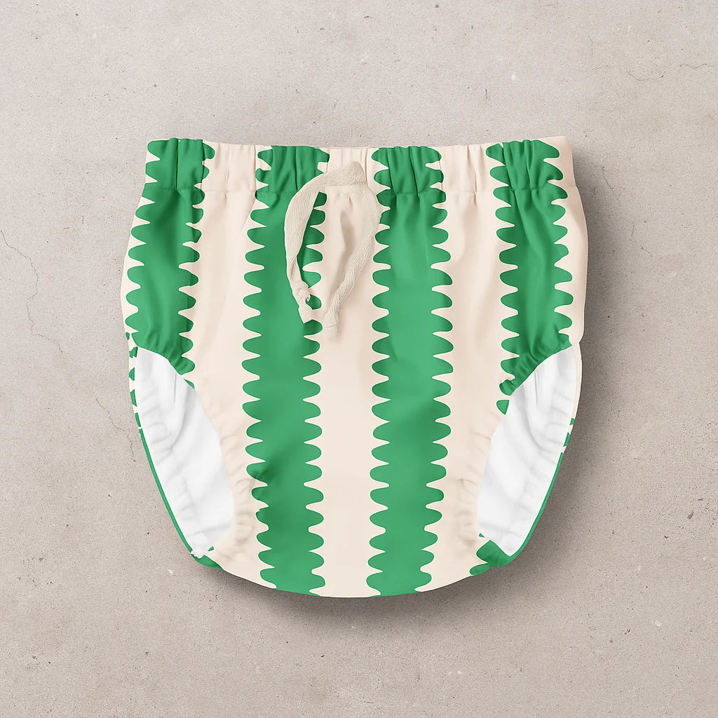 Reusable Swim Nappy - Cucumber Wobble