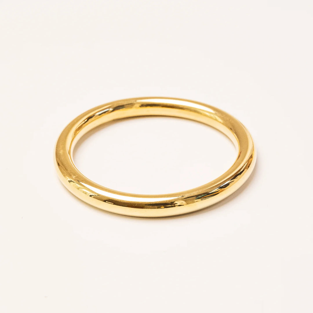 Classic Thick Bangle in Gold Plated