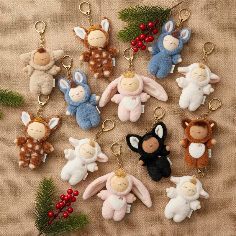 Cozy Bag Charm - Lamby  Pookie