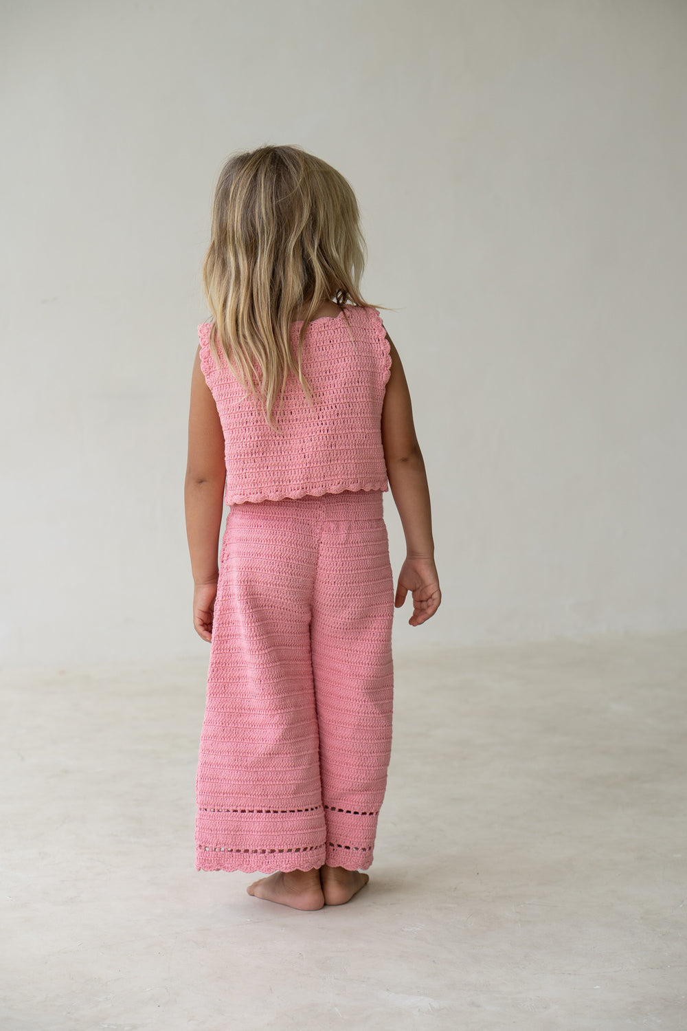 Crochet Vest - Coral