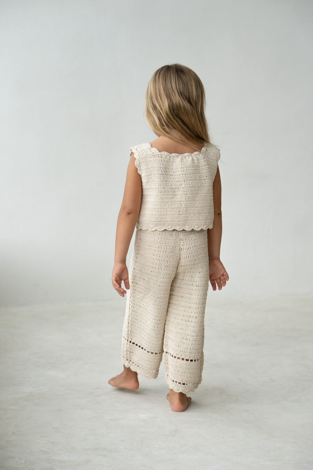 Crochet Pants Ecru