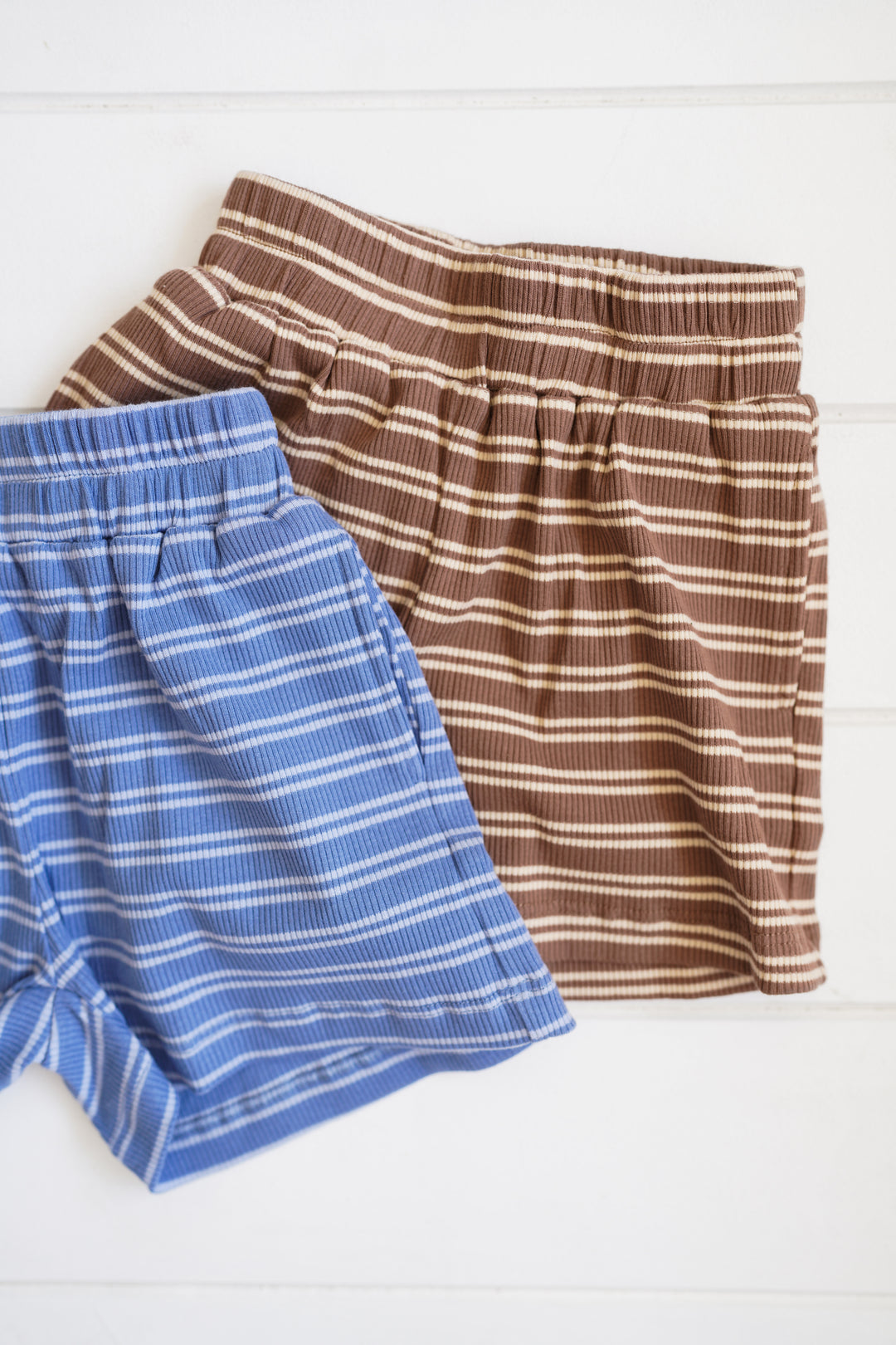 Rib Short - Blue Stripe