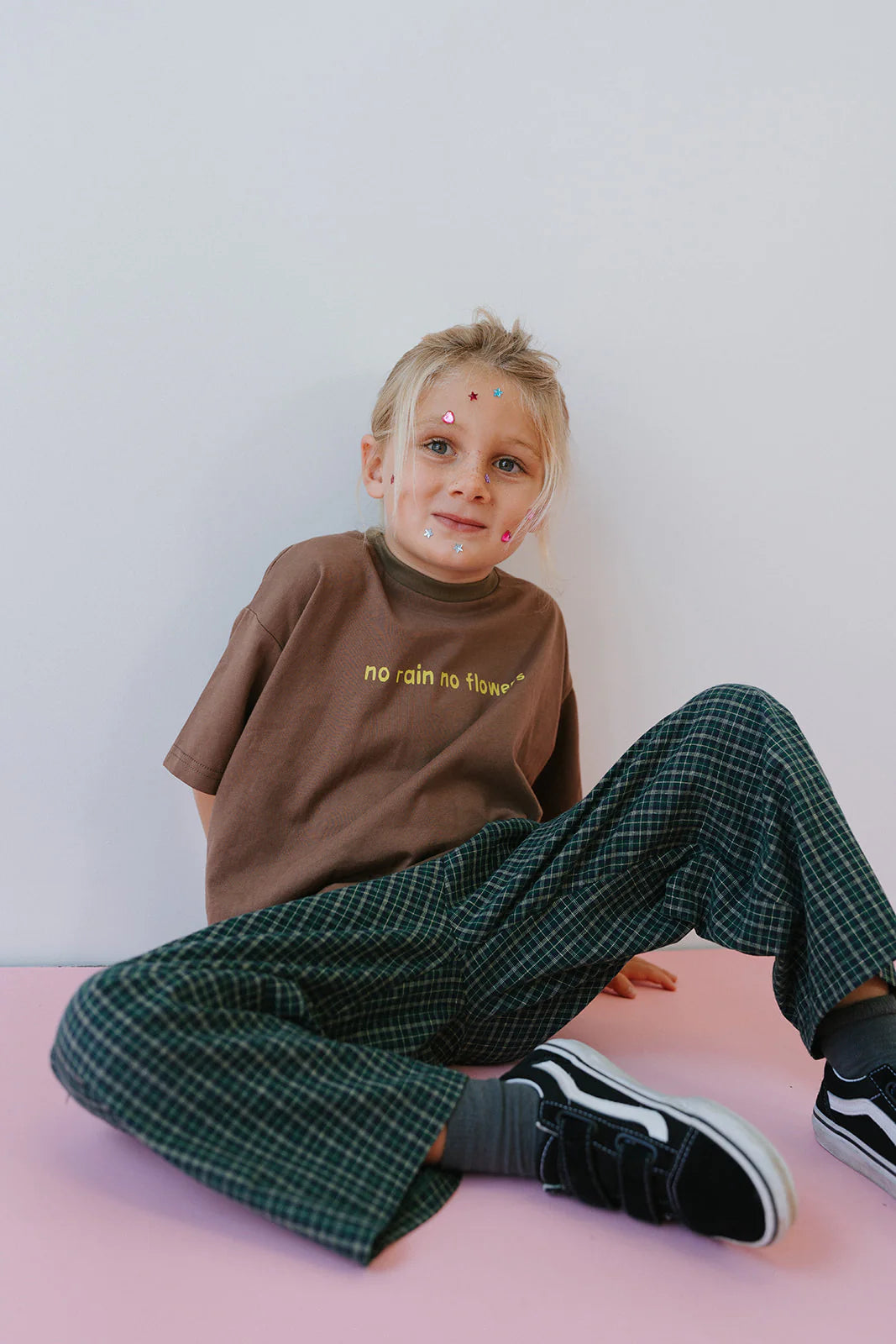 Cotton Check Pant - Forest
