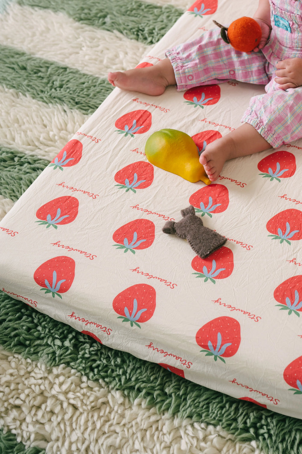 Strawberry Shortcake Fitted Sheet - COT