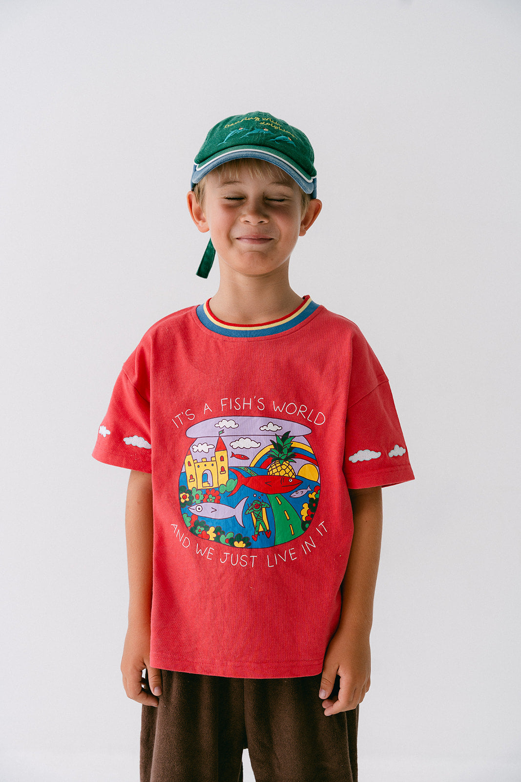 Fish Life Tee - Red PRE-SALE